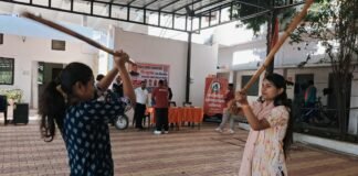 राजनांदगांव में आत्मरक्षा को लेकर लाठी प्रशिक्षण शिविर का सफल आयोजन…