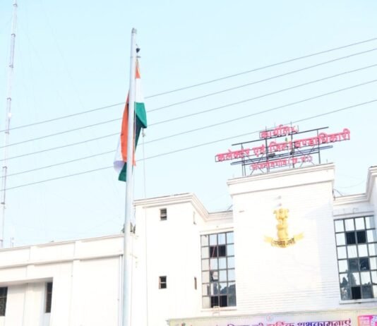 राजनांदगांव: कलेक्टर ने जिला कार्यालय में किया ध्वजारोहण…