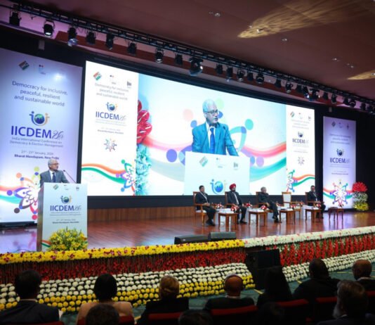 रायपुर : भारत अंतरराष्ट्रीय लोकतंत्र एवं निर्वाचन प्रबंधन सम्मेलन (IICDEM)–2026…