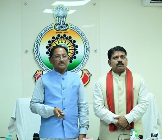 रायपुर : आधारभूत सुविधा मिलने से पुलिस अधिकारियों एवं कर्मचारियों को सकारात्मक वातावरण में कार्य करने की मिलेगी प्रेरणा मुख्यमंत्री साय…