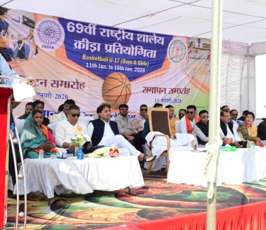 राजनांदगांव : विधानसभा अध्यक्ष डॉ. रमन सिंह ने 69वीं राष्ट्रीय शालेय क्रीड़ा प्रतियोगिता का किया विधिवत शुभारंभ…