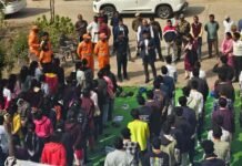 राजनांदगांव: कलेक्टर ने आरसेटी बरगा पहुंचकर आपदा मित्र प्रशिक्षणार्थियों से मुलाकात की…