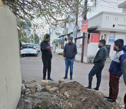 राजनांदगांव: ममता नगर क्षेत्र में पाईप लाईन जॉच कार्य का आयुक्त ने किया निरीक्षण…