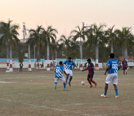 राजनांदगांव: अंतरक्षेत्रीय फुटबॉल प्रतियोगिता, कोरबा वेस्ट सहित चार टीमों का शानदार प्रदर्शन…