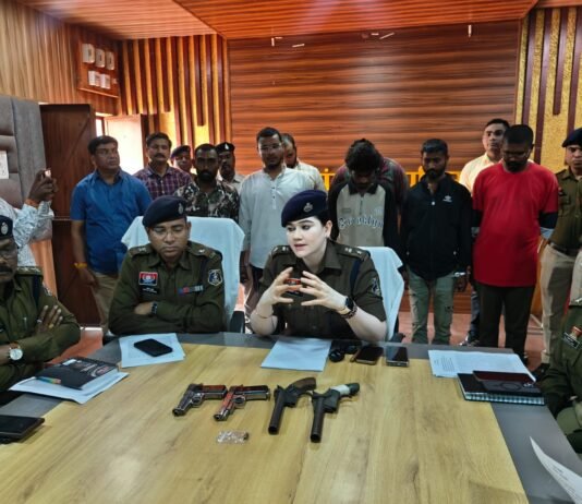 राजनांदगांव: पिस्टल और कट्टा दिखाकर दहशत फैलाने वाले सात आरोपी गिरफ्तार, 2 पिस्टल व 2 देशी कट्टा बरामद…