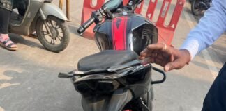 राजनांदगांव: आड़ा -तिरछा व फैंसी नंबर प्लेट लगे 38 वाहनों पर यातायात पुलिस की कार्यवाही…