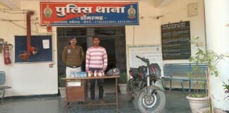 राजनांदगांव: डोंगरगढ़ पुलिस की कार्रवाई,6.120 बल्क लीटर अवैध शराब व मोटरसाइकिल जब्त, आरोपी गिरफ्तार…
