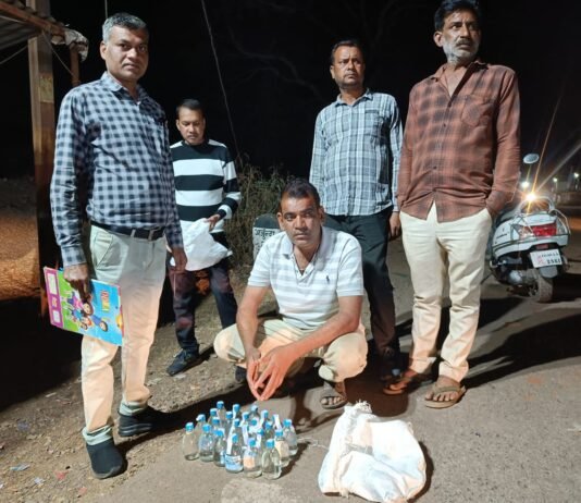 राजनांदगांव: अवैध शराब बिक्री पर सोमनी पुलिस की कार्रवाई…
