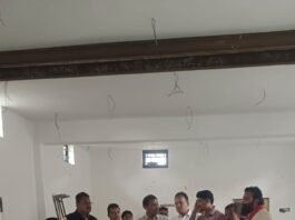 राजनांदगांव: गंजपारा अंग्रेजी माध्यम प्राथमिक शाला में निर्माणाधीन मॉडल क्लास निर्माण कार्य का महापौर ने किया निरीक्षण…