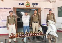 राजनांदगांव: घुमका पुलिस की अवैध शराब पर बड़ी कार्रवाई, स्कूटी से शराब परिवहन करते युवक गिरफ्तार…