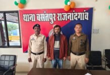 राजनांदगांव: 82.50 लाख की शेयर मार्केट ठगी का आरोपी गाजियाबाद से गिरफ्तार…