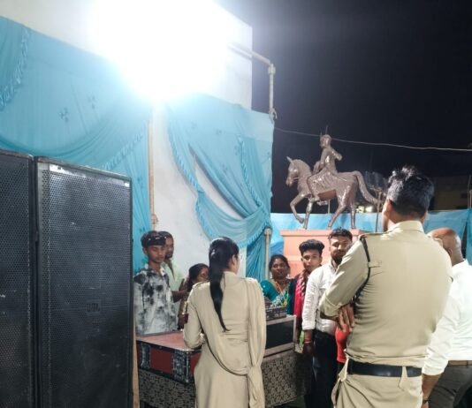 राजनांदगांव : देर रात तेज आवाज में डी.जे. बजाना पड़ा भारी, बसंतपुर पुलिस की कार्रवाई…