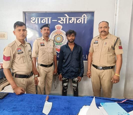 राजनांदगांव: पुरानी रंजिश में चाकू मारने वाला आरोपी सोमनी पुलिस के हत्थे चढ़ा…