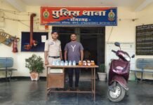 राजनांदगांव: डोंगरगढ़ में अवैध शराब परिवहन पर पुलिस की कार्रवाई, आरोपी गिरफ्तार…