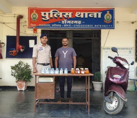 राजनांदगांव: डोंगरगढ़ में अवैध शराब परिवहन पर पुलिस की कार्रवाई, आरोपी गिरफ्तार…