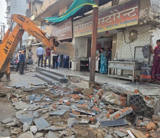 राजनांदगांव: स्टेशन रोड सौदर्यीकरण के लिए निगम ने हटाया अतिक्रमण…