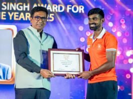 फ़िरोज़ अंसारी ने खेल मंत्री संग खिलाड़ियों को किया सम्मानित…