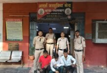 राजनांदगांव: शांति भंग करने वाले तीन युवकों पर लालबाग पुलिस की कार्रवाई…