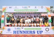 राजनांदगांव: हॉकी मध्यप्रदेश ने मेजबान छत्तीसगढ़ को 5-1 गोल से हराकर जीती अस्मिता वेस्ट जोन हाॅकी लीग सब जूनियर बालिका वर्ग का खिताब अपने नाम किया…