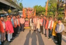 राजनांदगांव में हनुमान जन्मोत्सव की पूर्व संध्या पर निकली भव्य शोभायात्रा…