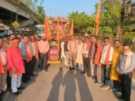 राजनांदगांव में हनुमान जन्मोत्सव की पूर्व संध्या पर निकली भव्य शोभायात्रा…