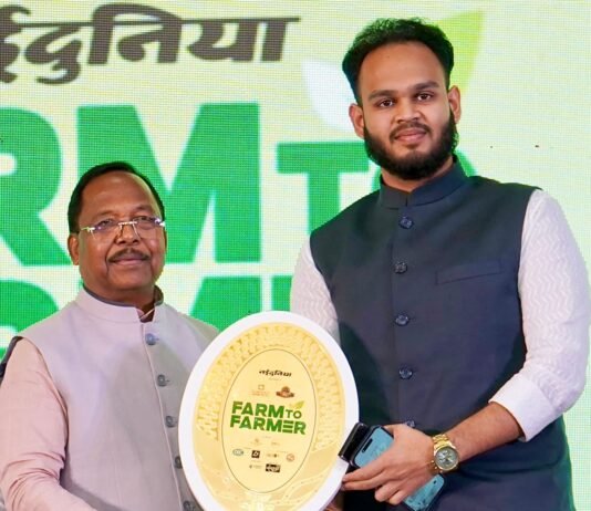राजनांदगांव : युवा किसान दक्ष वैद्य बने कृषि क्रांति के प्रतीक,कृषि मंत्री रामविचार नेताम ने किया सम्मानित…