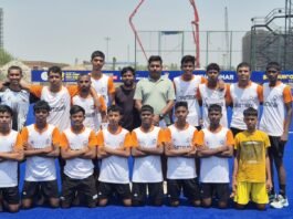 राजनांदगांव: छत्तीसगढ़ हॉकी की दूसरी जीत,हॉकी कर्नाटक को 4 -1 गोल से पराजित किया