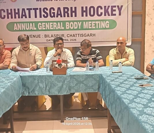 हाकी इंडिया के मार्गदर्शन में राष्ट्रीय खेल नीति के सभी प्रावधानों को छत्तीसगढ़ हाकी लागू करेगी – फिरोज़ अंसारी…