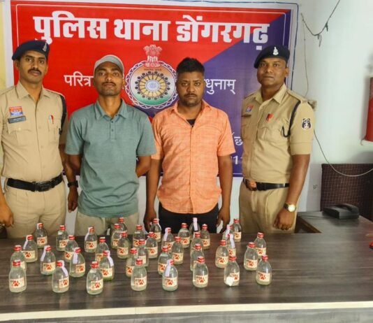 राजनांदगांव: डोंगरगढ़ में अवैध शराब पर पुलिस का शिकंजा, 3 आरोपी गिरफ्तार…