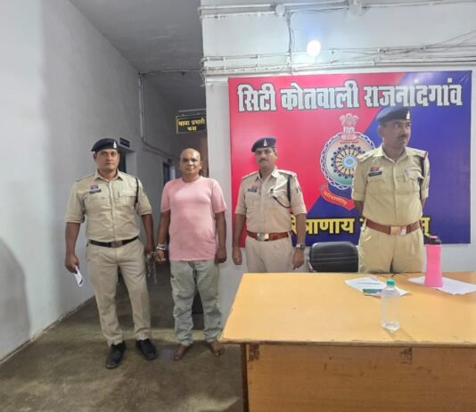 राजनांदगांव: हत्या के प्रयास मामले में आरोपी गिरफ्तार, चाकू के साथ भेजा गया जेल…