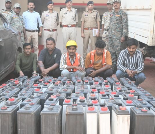 मोहला: मोबाइल टावर बैटरी चोरी का बड़ा खुलासा, 5 आरोपी गिरफ्तार, 11 लाख से अधिक की संपत्ति जब्त…