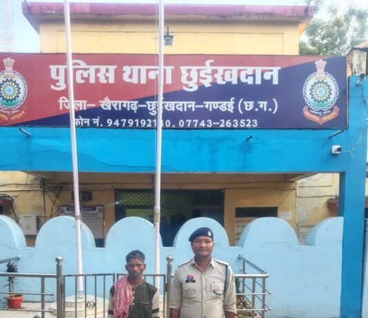 छुईखदान: ATM में तोड़फोड़ कर चोरी का प्रयास, आरोपी कुछ ही घंटों में गिरफ्तार…