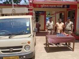 गंडई: छोटा हाथी वाहन से अवैध शराब परिवहन करते आरोपी गिरफ्तार, 28 पौवा शराब सहित वाहन जप्त…