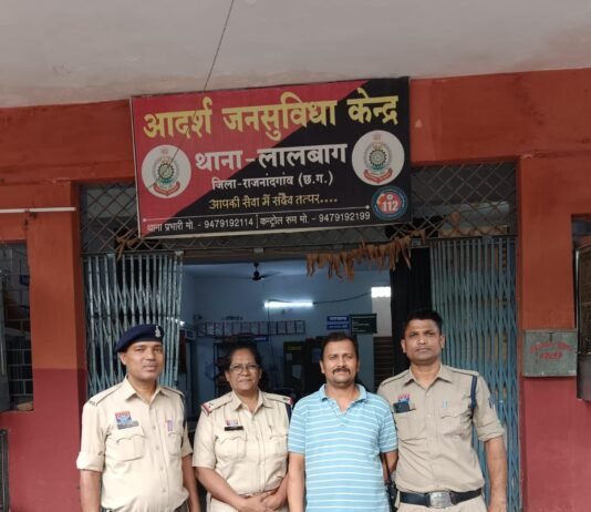 राजनांदगांव: बुजुर्ग महिला से 5.42 लाख की ठगी, आरोपी गिरफ्तार…