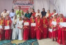 राजनांदगांव: मुख्यमंत्री कन्या विवाह योजना अंतर्गत सामूहिक विवाह कार्यक्रम तहत जिले में परिणय सूत्र में बंधे 46 जोड़े…