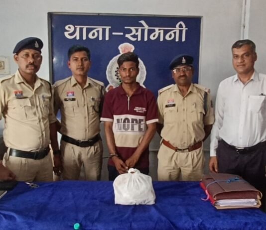 राजनांदगांव: सोमनी पुलिस की कार्रवाई, 700 ग्राम गांजा के साथ युवक गिरफ्तार…