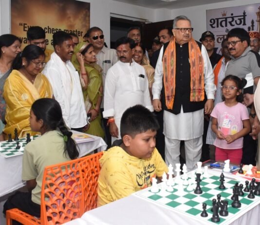 राजनांदगांव: राजनांदगांव बनेगा शतरंज का हब – विधानसभा अध्यक्ष डॉ.रमन सिंह…