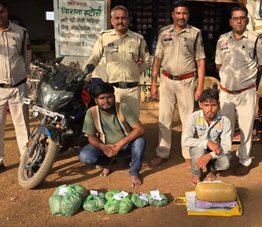 राजनांदगांव : बाइक की सीट में छुपाकर ले जा रहे थे गांजा, चिखली पुलिस ने दो तस्करों को दबोचा…