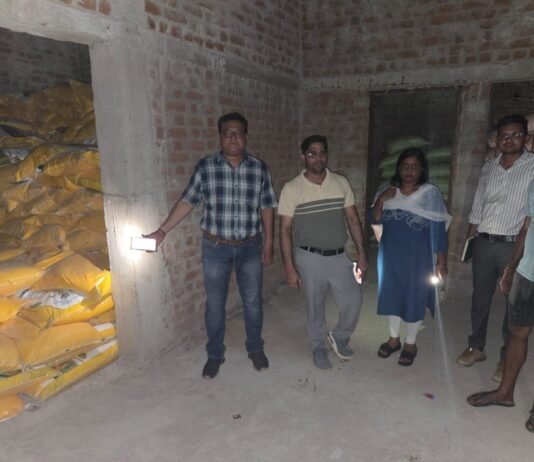 राजनांदगांव : नियमानुसार भंडारण नहीं करने पर उर्वरक गोदाम को किया गया सील…