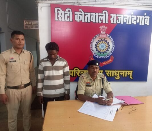 राजनांदगांव: राहगीरों से गाली-गलौच और हंगामा करना पड़ा भारी, युवक गिरफ्तार…