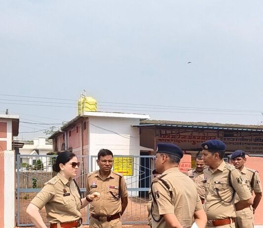 राजनांदगांव: घुमका नगर पंचायत चुनाव की तैयारियों का एसपी अंकिता शर्मा ने लिया जायजा…