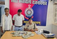 राजनांदगांव: चोरी का अनाज खरीदने वाले दो व्यापारी पुलिस की गिरफ्त में, 2.43 लाख रुपये का माल जब्त…