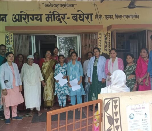 राजनांदगांव: राष्ट्रीय एचपीवी टीकाकरण अभियान अंतर्गत सर्वाइकल कैंसर से बचाव के लिए जिले की 3788 किशोरी बालिकाओं को हुआ एचपीवी टीकाकरण…