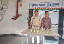 राजनांदगांव: महाराष्ट्र निर्मित अवैध शराब बेचते युवक को गैंदाटोला पुलिस ने किया गिरफ्तार, भेजा जेल…