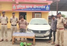 राजनांदगांव: डोंगरगांव पुलिस ने 100 पौवा अवैध शराब के साथ दो तस्करों को दबोचा, बलेनो कार भी जब्त…