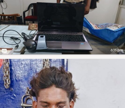 राजनांदगांव: गैस एजेंसी से लैपटॉप चोरी का खुलासा,दीवार फांदकर लैपटॉप चोरी करने वाला युवक गिरफ्तार…