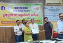 राजनांदगांव: सौर उद्यमिता पर प्रशिक्षण प्राप्त करने वाली सूर्य सखियों को प्रमाण पत्र प्रदान कर किया गया सम्मानित…