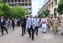 राजनांदगांव: छत्तीसगढ़ हाईकोर्ट के मुख्य न्यायाधीश रमेश सिन्हा ने किया राजनांदगांव जिला न्यायालय का निरीक्षण…