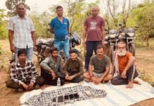 राजनांदगांव: तालाब के पास जुआ खेलते 5 आरोपी गिरफ्तार, नकद समेत 5 बाइक जब्त…
