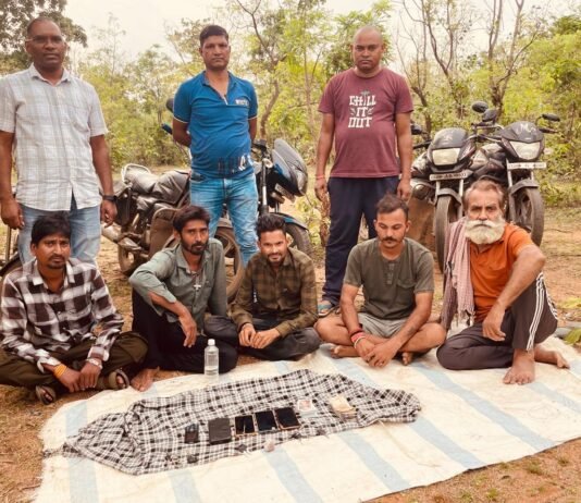 राजनांदगांव: तालाब के पास जुआ खेलते 5 आरोपी गिरफ्तार, नकद समेत 5 बाइक जब्त…